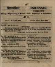 Amtsblatt der K&ouml;niglichen Regierung zu Posen. 1854.03.07 Nro.10