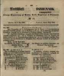 Amtsblatt der K&ouml;niglichen Regierung zu Posen. 1854.05.09 Nro.19