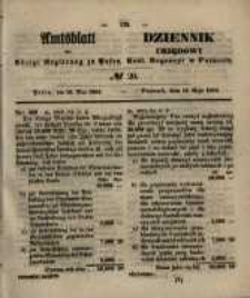Amtsblatt der K&ouml;niglichen Regierung zu Posen. 1854.05.16 Nro.20