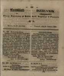 Amtsblatt der K&ouml;niglichen Regierung zu Posen. 1854.06.27 Nro.26