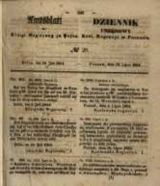 Amtsblatt der K&ouml;niglichen Regierung zu Posen. 1854.07.18 Nro.29