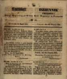 Amtsblatt der K&ouml;niglichen Regierung zu Posen. 1854.08.22 Nro.34