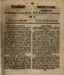Amtsblatt der K&ouml;niglichen Regierung zu Posen. 1854.08.29 Nro.35