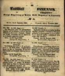Amtsblatt der K&ouml;niglichen Regierung zu Posen. 1854.09.05 Nro.36