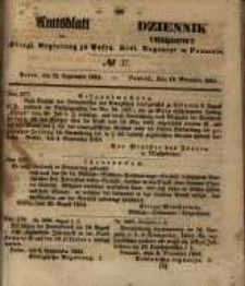 Amtsblatt der K&ouml;niglichen Regierung zu Posen. 1854.09.12 Nro.37