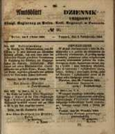 Amtsblatt der K&ouml;niglichen Regierung zu Posen. 1854.10.03 Nro.40