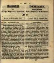 Amtsblatt der K&ouml;niglichen Regierung zu Posen. 1854.11.28 Nro.48