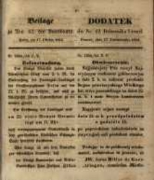 Dodatek do Nr. 42. Dziennika Urzęd. Poznań, 17. Października 1854