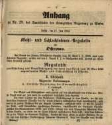 Anhang zu Nro. 29 des Amtsblatts der K&ouml;niglichen Regierung zu Posen. Posen, den 17. Juli 1855.