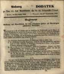 Dodatek do Nr. 44. Dziennika Urzęd. Poznań, 29. Października 1850