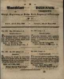 Amtsblatt der K&ouml;niglichen Regierung zu Posen. 1848.03.15 Nro.11