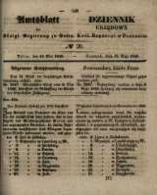 Amtsblatt der K&ouml;niglichen Regierung zu Posen. 1848.05.17 Nro.20