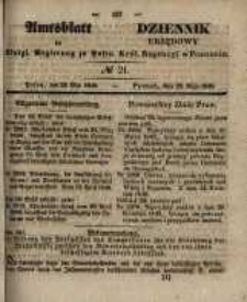 Amtsblatt der Königlichen Regierung zu Posen. 1848.05.24 Nro.21