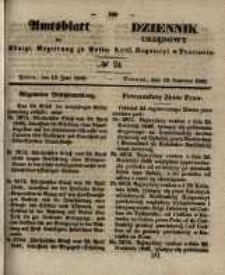 Amtsblatt der K&ouml;niglichen Regierung zu Posen. 1848.06.14 Nro.24