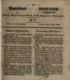 Amtsblatt der K&ouml;niglichen Regierung zu Posen. 1848.07.05 Nro.27