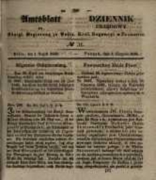 Amtsblatt der K&ouml;niglichen Regierung zu Posen. 1848.08.02 Nro.31