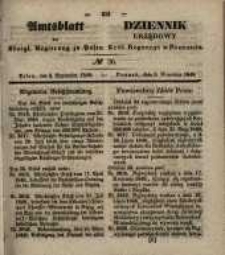 Amtsblatt der K&ouml;niglichen Regierung zu Posen. 1848.09.06 Nro.36