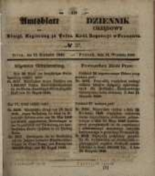 Amtsblatt der K&ouml;niglichen Regierung zu Posen. 1848.09.13 Nro.37