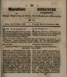 Amtsblatt der K&ouml;niglichen Regierung zu Posen. 1848.10.11 Nro.41