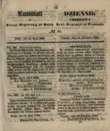 Amtsblatt der K&ouml;niglichen Regierung zu Posen. 1856.04.15 Nro.16