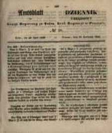 Amtsblatt der Königlichen Regierung zu Posen. 1856.04.29 Nro.18