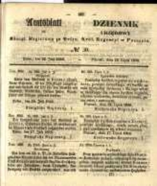 Amtsblatt der K&ouml;niglichen Regierung zu Posen. 1856.07.22 Nro.30