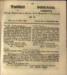 Amtsblatt der K&ouml;niglichen Regierung zu Posen. 1856.10.14 Nro.42