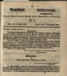 Amtsblatt der K&ouml;niglichen Regierung zu Posen. 1856.10.21 Nro.43
