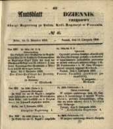 Amtsblatt der Königlichen Regierung zu Posen. 1856.11.11 Nro.46