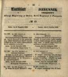Amtsblatt der K&ouml;niglichen Regierung zu Posen. 1856.12.02 Nro.49