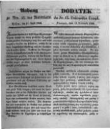 Dodatek do Nr. 15. Dziennika Urzęd. Poznań, 11. Kwietnia 1848.
