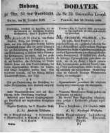 Dodatek do Nr. 52. Dziennika Urzęd. Poznań, 26. Grudnia 1848.
