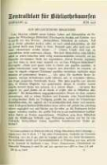 Zentralblatt f&uuml;r Bibliothekswesen. 1928.06 Jg.45 heft 6
