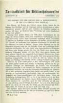 Zentralblatt f&uuml;r Bibliothekswesen. 1929.12 Jg.46 heft 12