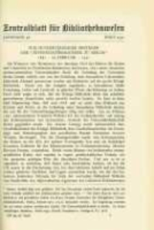 Zentralblatt für Bibliothekswesen. 1924.03 Jg.48 heft 3