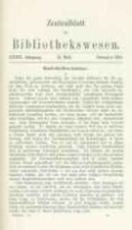 Zentralblatt für Bibliothekswesen. 1915.12 Jg.32 heft 12