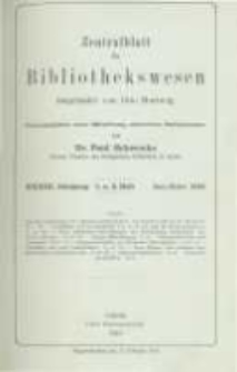 Zentralblatt für Bibliothekswesen. 1916.01-02 Jg.33 heft 1-2