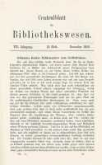 Centralblatt für Bibliothekswesen. 1890.12 Jg.7 heft 12