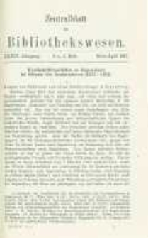 Zentralblatt für Bibliothekswesen. 1917.03-04 Jg.34 heft 3-4