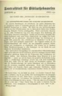 Zentralblatt f&uuml;r Bibliothekswesen. 1932.04 Jg.49 heft 4