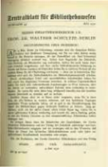 Zentralblatt f&uuml;r Bibliothekswesen. 1932.05 Jg.49 heft 5