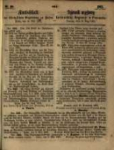 Amtsblatt der K&ouml;niglichen Regierung zu Posen. 1861.05.14 Nro.20