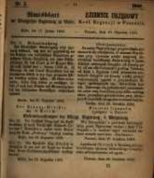 Amtsblatt der K&ouml;niglichen Regierung zu Posen. 1860.01.10 Nro.2