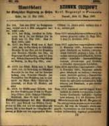 Amtsblatt der K&ouml;niglichen Regierung zu Posen. 1860.05.15 Nro.20