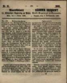 Amtsblatt der Königlichen Regierung zu Posen. 1860.10.09 Nro.41