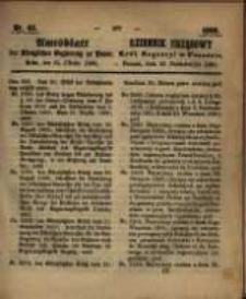 Amtsblatt der K&ouml;niglichen Regierung zu Posen. 1860.10.23 Nro.43