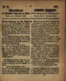 Amtsblatt der K&ouml;niglichen Regierung zu Posen. 1860.11.06 Nro.45