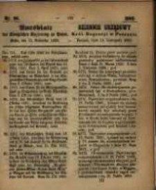 Amtsblatt der K&ouml;niglichen Regierung zu Posen. 1860.11.13 Nro.46