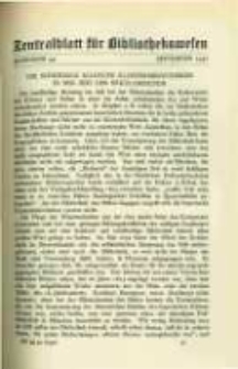 Zentralblatt für Bibliothekswesen. 1932.09 Jg.49 heft 9
