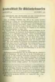 Zentralblatt f&uuml;r Bibliothekswesen. 1932.11 Jg.49 heft 11